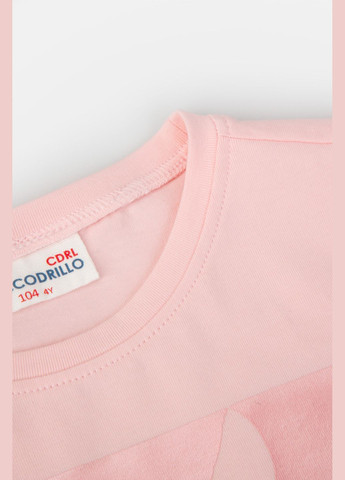 Розовая демисезонная футболка Coccodrillo