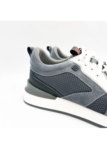 Серые кроссовки (р) текстиль/замша 0-2-2-ma-18t-6 Bertoni