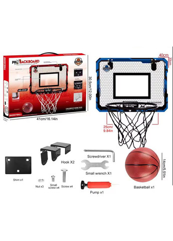 Дитяче баскетбольне кільце з електронним таблом ігровий набір із м'ячем і насосом No Brand (326599432)