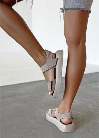 Універсальні босоніжки з натуральної замші InFashion Босоніжки (358501664)