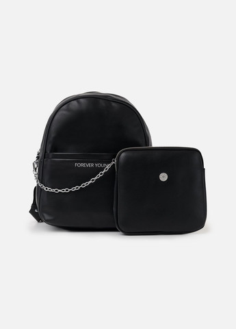 Жіночий рюкзак з сумочкою на ланцюжку колір чорний ЦБ-00244038 Johnny (280806098)