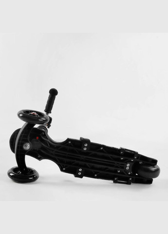 Самокат 5в1 41405. Абстракция, 3 PU колеса с подсветкой. Черный Best Scooter (285898723)