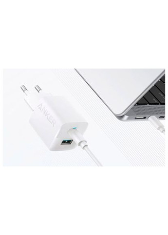Зарядний пристрій (A2331G21) Anker PowerPort 323 33W USB-C + USB-C White (369878772)