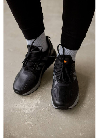 КРОССОВКИ ЖЕНСКИЕ ADIDAS ZX 2K BOOST BLACK GREY АДИДАС ZX 2K ИЗИ БУСТ No Brand серые демисезоны (367177595)