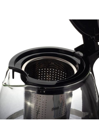 Чайник стеклянный заварочный 750мл с ситечком для чая и трав кувшин из боросиликатного стекла Ofenbach (368986498)