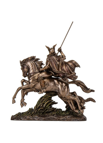 Статуэтка Один – бог войны и победы 35х32х11 см 75997 полистоун с бронзовым напылением Veronese (302239105)