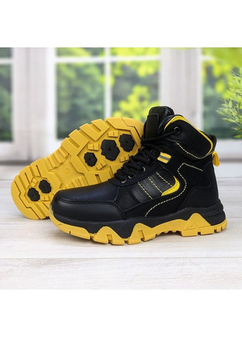 Черные повседневные зимние ботинки зимние для мальчика Paliament