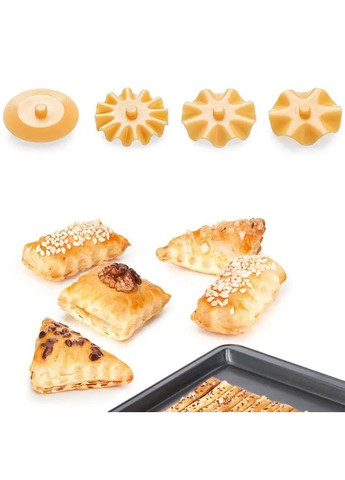 Ролик для фігурного нарізування тіста, ніж для декоративного нарізування тіста та 4 насадки ( ) China (366874273)