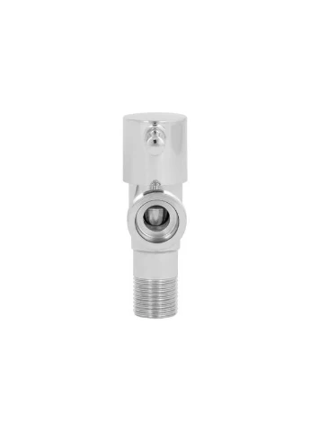 Кран кутовий (палочка) Standart 1/2"Зх3/4"З, нерж, хром, керам. буксу TAS349W1520 Thermo Alliance (397568641)
