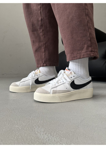 КРОССОВКИ ЖЕНСКИЕ NIKE BLAZER LOW PLATFORM НАЙК БЛЕЙЗЕР No Brand комбинированные демисезоны (367171984)