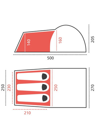 Палатка Atlanta 3 Mojave Desert (330029) Grand Canyon (315937013)