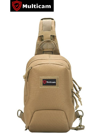 Тактическая сумка нагрудная KMS-6 на молнии с тремя карманами, цвет Coyote Multicam (292632166)