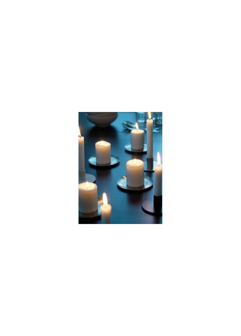 Неароматична свічка формова незабарвлена 8 см IKEA (277964879)