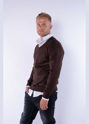 Коричневий демісезонний пуловер (коричневий) Time of Style