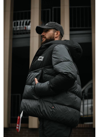 Темно-серый зимний Пуховик Vakko