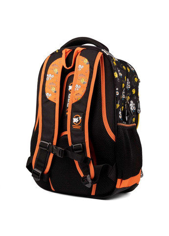 Шкільний рюкзак, одне відділення, фронтальні кишені, розмір 43,5*30*15,5см, чорнопомаранчевий Line Friends Yes (293510932)