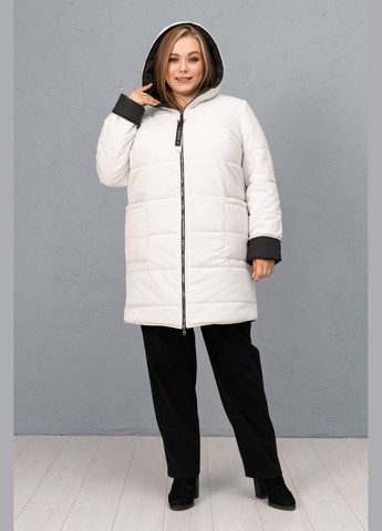 Белое демисезонное Короткое двустороннее пальто ИСТРА белое 62 Tatiana