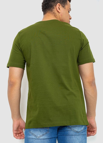 Хакі (оливкова) футболка чоловіча однотонна базова 219r014-1 Ager