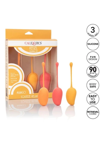 Вагинальные шарики оранжевого цвета California еxotic novelties 3 штуки California Exotic (382799510)