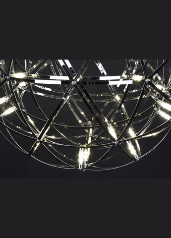 Люстра светодиодная подвесная LED светильник для квартиры на потолок лэд 28038 Хром 55-210х48х48 см. Sunnysky (364758461)