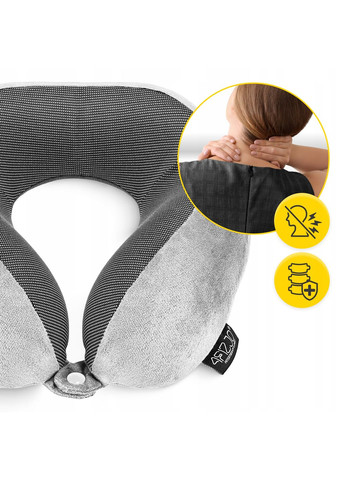 Подушка дорожная 30 x 27 x 12 см Grey () 4FIZJO P-5907739319432 (324264758)