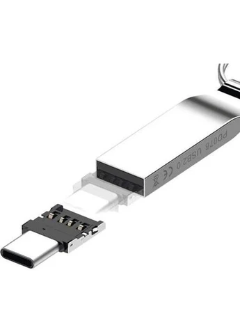 Перехідник Type-C (M) - USB 2.0 (F), Black,, компактний 000-LA-OTG-TYPE-C-ADAPTOR Lapara (395337386)
