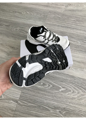 Белые демисезонные кроссовки мужские и женские asics gel kahana 8 white black | асикс гель кахана 8 белые No Brand
