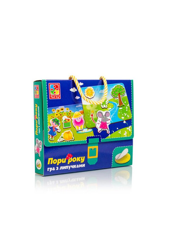 Игра настольная На липучках "Какая пора года" VT1302-25 (укр) Vladi toys (306435821)