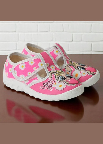 Ортопедичні закриті тапочки капчики на липучці змінка в садок для дівчинки Валді Waldi (337102790)