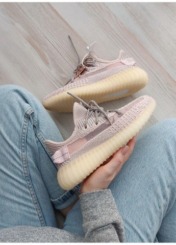 Рожеві Осінні кросівки чоловічі adidas yeezy boost 350 v2 synth 1 адідас ізі буст No Brand