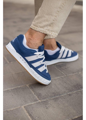 КРОССОВКИ ЖЕНСКИЕ ADIDAS ADIMATIC BLUE WHITE АДИДАС АДИМАТИК No Brand белые демисезоны (368869943)