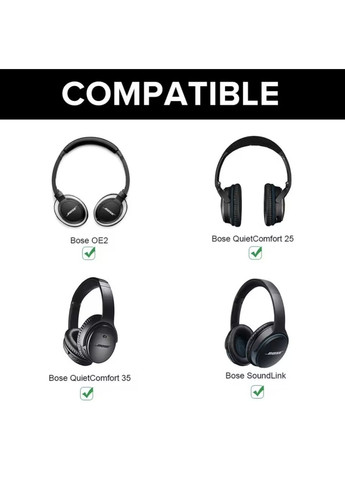 Кабель шнур провід прямий з мікрофоном для навушників QuietComfort QC25 QC35 OE2 SoundLink black чорний Bose (368561415)