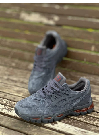 КРОСІВКИ ЖІНОЧІ ASICS GEL KAYANO TRAINER 21 NAVY SUEDE GREY RED АСІКС ГЕЛЬ КАЯНО No Brand сірі демісезони (367170945)