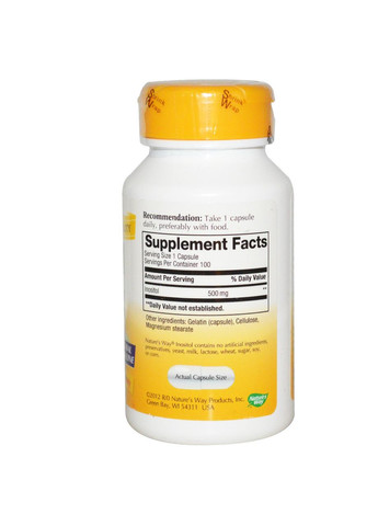 Інозитол від безпліддя, 1 таблетка на день,, Inositol, 500мг, 100 капсул Nature's Way (364312738)