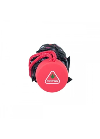 Чёрный зонт женский механический l354-041680 minilite-2 strawberry garden (клубничный сад) Fulton средний (317169274)