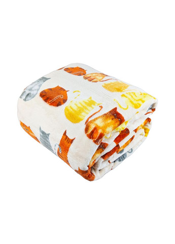 Плед флісовий тревел Котики з ременем 150 x 200 см (88183) Love You (362459178)