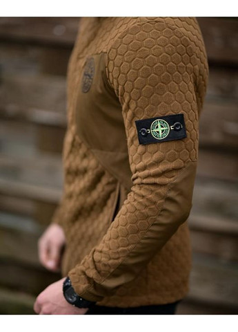 Демісезонна чоловіча флісовка Stone Island койот Freedom (370604036)