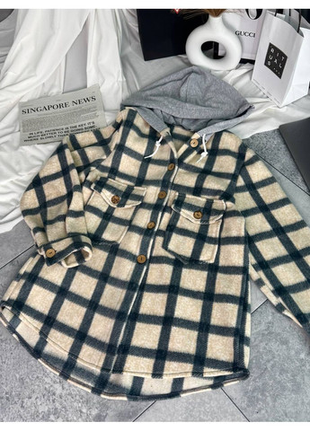 Сорочка тепла з преміальний Турецький двосторонній фліс,з капюшоном у клітинку Україна (365287065)