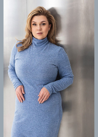 Синее платье flori Garne однотонное