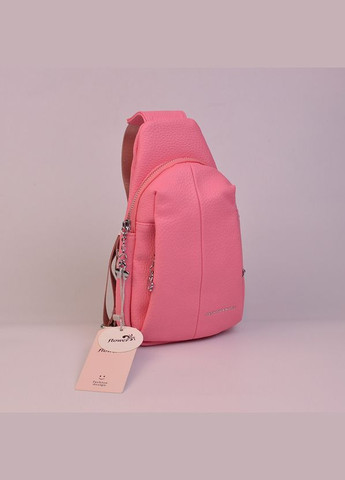 Рожева жіноча маленька нагрудна сумка слінг для телефону та маленького гаманця No Brand (330066288)