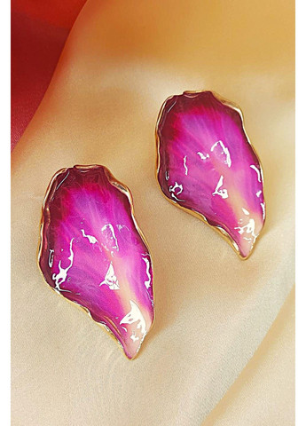 Сережки біжутерія акцентні яскраві великі листи No Brand (353968769)