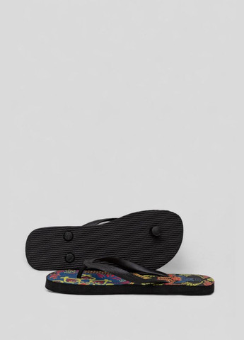 Черные пляжные вьетнамки женские Ager