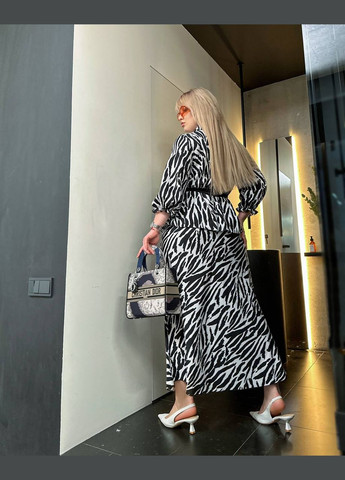 Жіночий костюм двійка зі спідницею колір електрик New Trend (304647527)