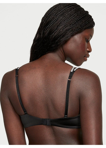 Чёрный бюстгальтер very sexy double shine strap push-up bra black Victoria's Secret