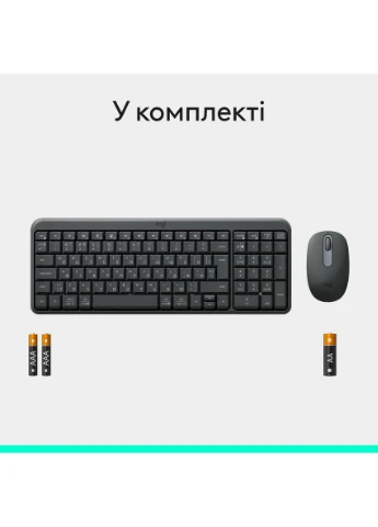Комплект клавиатура + мышь MK250 беспроводной серый (920-013823) Logitech (402282594)
