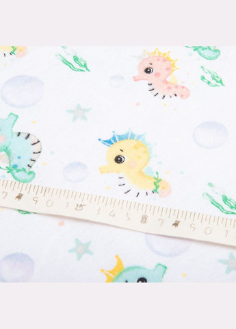 Тканина фланель бавовна, 180 см, 155 г/м2, дитячий принт 10-0667 MULTI, м'яка тканина для постільної білизни IDEIA (316510819)