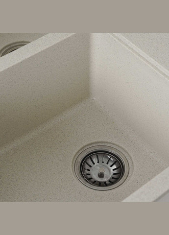 Гранитная мойка для кухни HARMONY 7850 матовая Белая в точку Valeso (358059302)