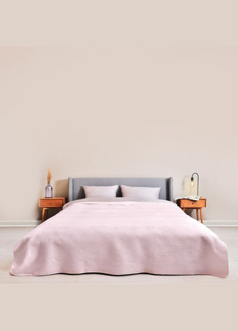 Плед покрывало на кровать Adina 200x220 см пудра натуральный хлопок IDEIA (334727003)