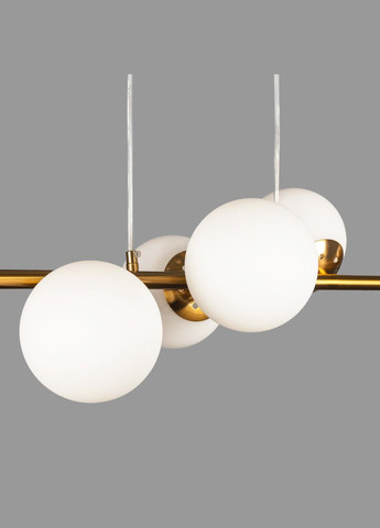 Бронзовая подвесная люстра на 6 ламп ( 52-1010-6 AGD+WH) No Brand (370072271)