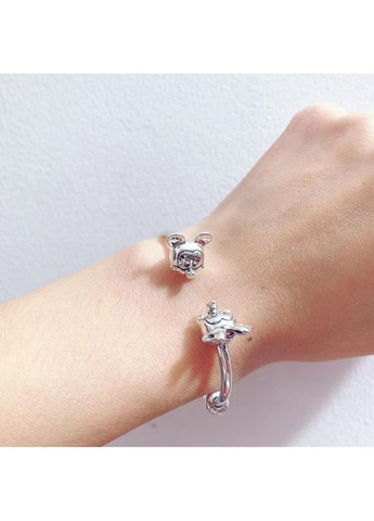 Срібний браслет-бангл відкритий Пандора "Міккі і Мінні" 597494 Kabluchka (355344769)